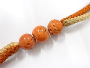 アンティーク　本珊瑚　帯留め